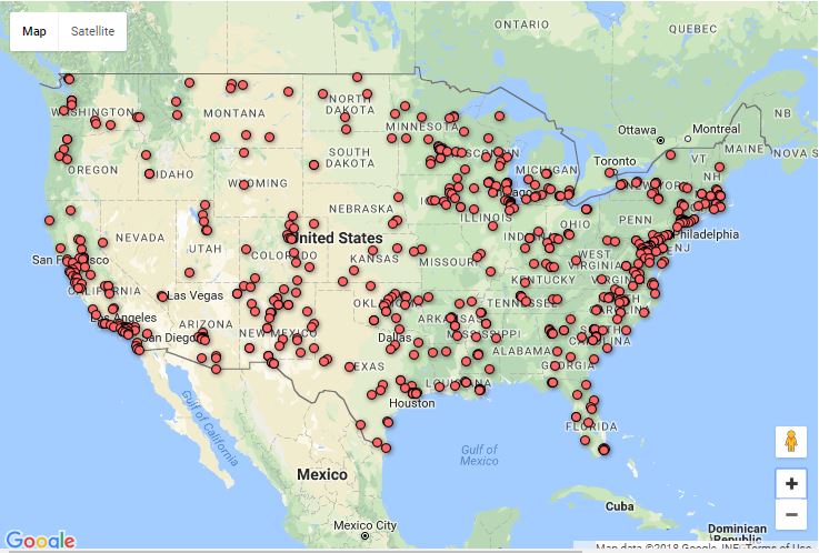 A Google shows all the LSAMP institutes on the U.S.A.