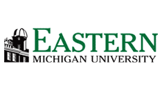 A school logo of Eastern Michigan University